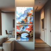 Painting by Numbers Panorama Picturesque Chinese Mountain Landscape with River 2-Panel